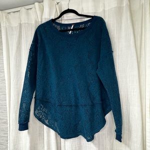 Free people crochet sweater
